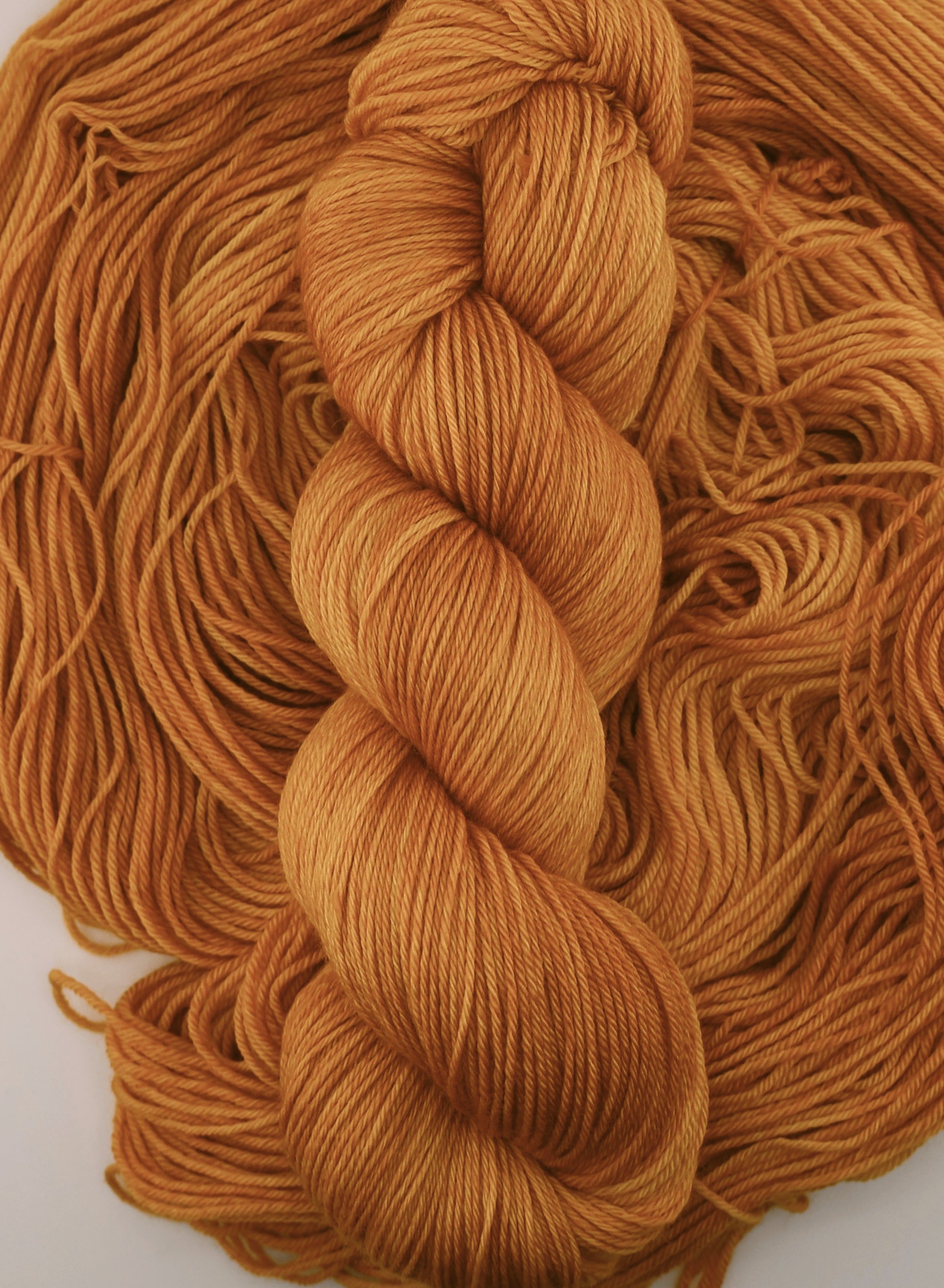 Mustard Yellow Skein of yarn 